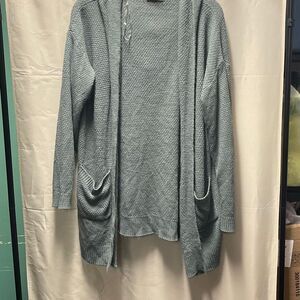 Be Cool size M hooded cardigan seafoam green.